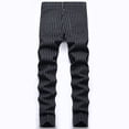 thumbnail image 4 of IROINNID Mens SweatPants Stripes able d Plaid Trousers High Elastic Large Size Slim Formal Trousers Cotton Trousers Full Length Pants Rigid Waist Skinny Pants, 4 of 5