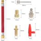 thumbnail image 2 of Paquete de 16 adaptadores de válvula de bicicleta para válvula de bicicleta (AV DV SV BV) y la mayoría de los tipos de válvulas para todas las bombas de bicicleta, bomba de aire, bomba de bola, boya,, 2 of 5