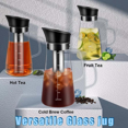thumbnail image 5 of LOVEVER Cafetière à Infusion à Froid Machine à Glaçons Pichet à Thé Pot en Verre avec Couvercle Hermétique 1,2 L, 5 of 5