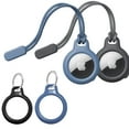thumbnail image 2 of 4 Packs AirTag Case Key Ring, Keychain Holder for AirTags Items Keys Backpacks, Air Tag Accessories, 2 of 8