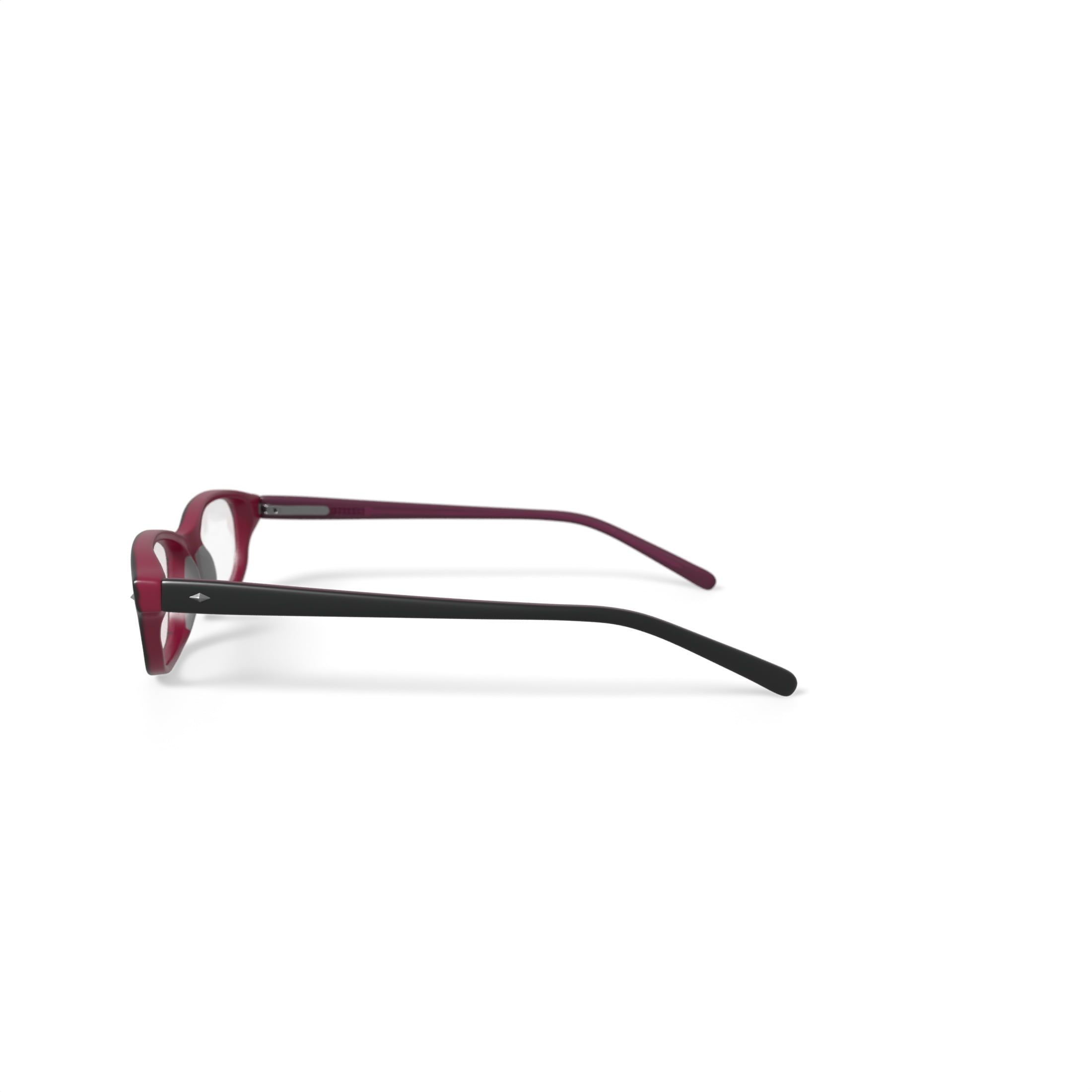 Walmart Youth FM14113 Rectangular Prescription Eyeglasses with Case, Black/Purple