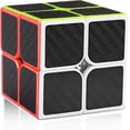 thumbnail image 1 of Carbon Fiber 2x2 Speed Cube 2x2x2 Magic Cube Puzzle Toys for Kids, 1 of 5