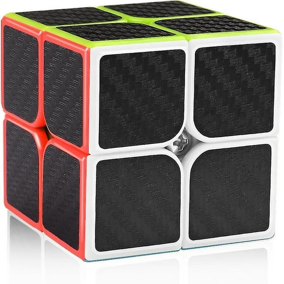 Carbon Fiber 2x2 Speed Cube 2x2x2 Magic Cube Puzzle Toys for Kids