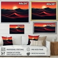 thumbnail image 4 of Designart "Martian Sunrise Desert Horizon I" Landscapes Framed Wall Art - Global Orange Desert Hallway Framed Wall Art Decor, 4 of 6