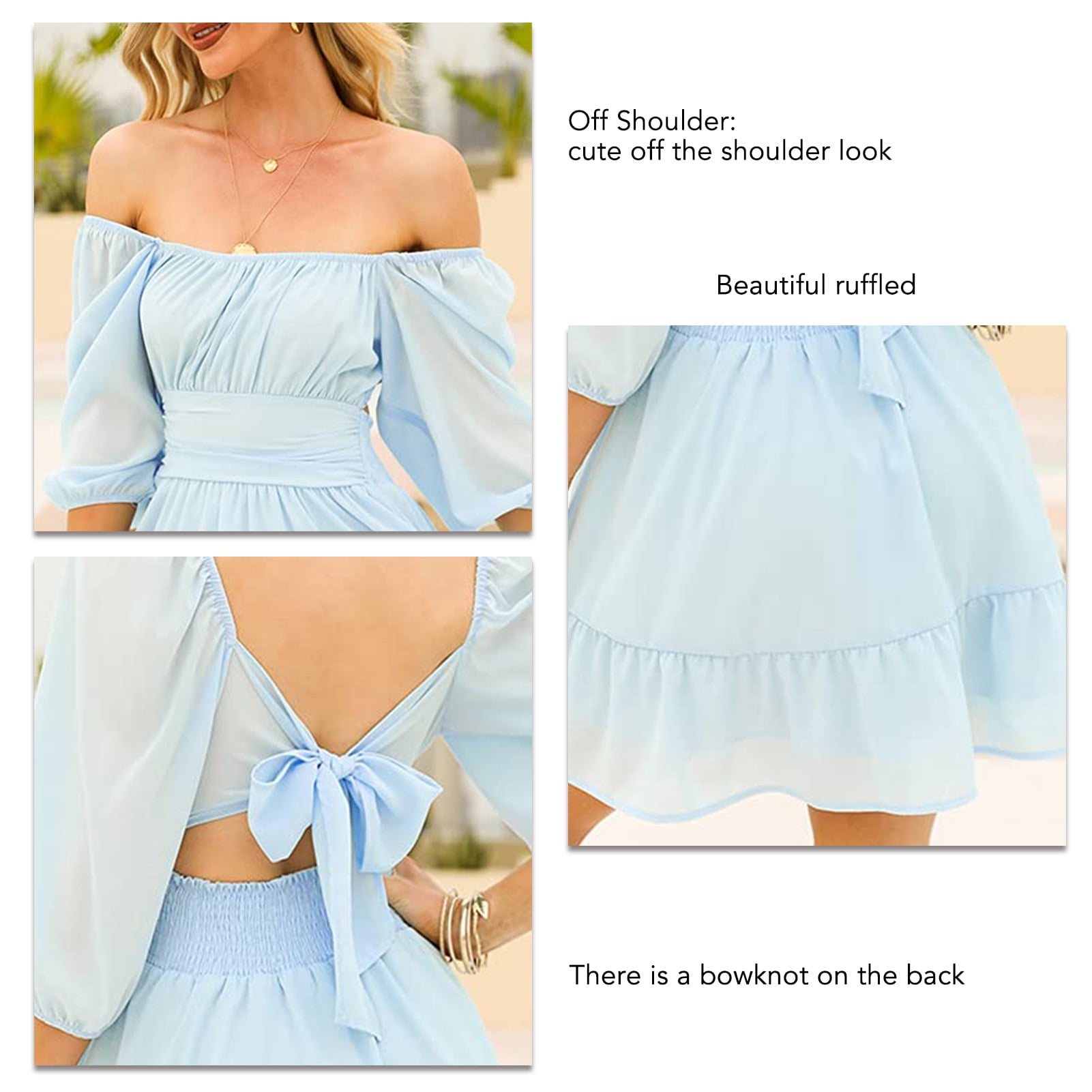 ruffle puff dress