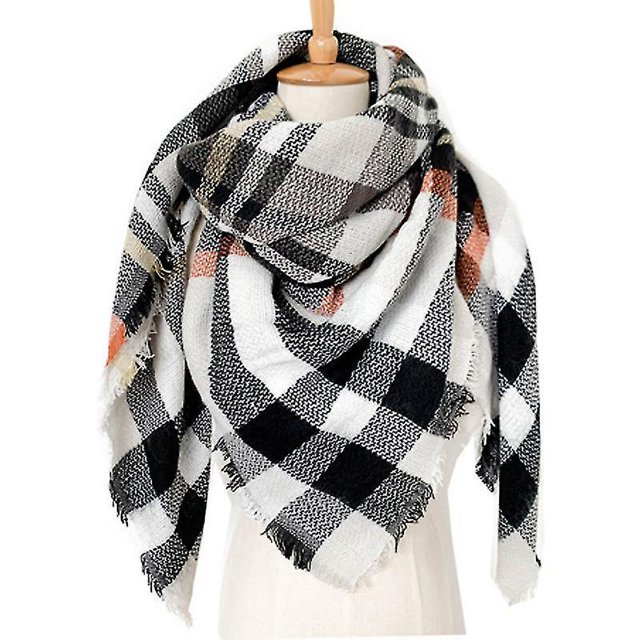 Bufanda y chal para mujer, bufandas de invierno para mujer, bufanda tipo manta, bufanda de tartán