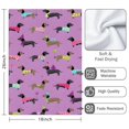 thumbnail image 3 of 2 Pcs Funny Kitchen Towels,Cute Cartoon Dachshund Microfiber Dish Towels,Kitchen Tea Towels,Kitchen Towel Set (18" X 26"), 3 of 3
