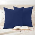 thumbnail image 3 of Outdoor Pillow Covers Solid Pure Cyan Blue Waterproof Pillow Cases 18x18 Set of 2, Unadorned Single Color Art Throw Pillow Cover Pillowcase for Patio Balcony Couch Garden, 3 of 9