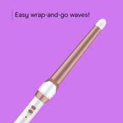 Conair Double Ceramic Tapered Curling Wand, 1.25–.75, Creates Beachy Waves