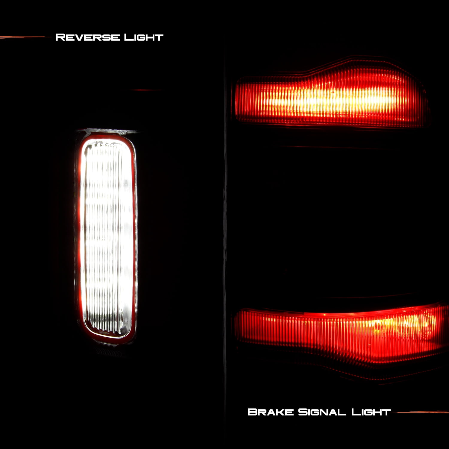 AKKON - Fit 2019-2024 Dodge Ram 1500 Rebel (Non Blind Spot Sensor) LED Tail Light OE Style Black Red Rear Lamp Replacement