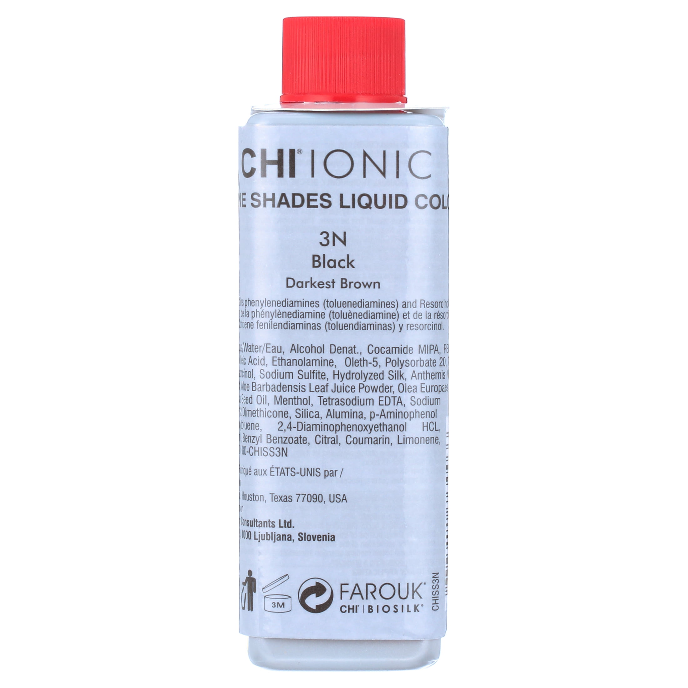 CHI Ionic Shine Shades Liquid Hair Color - 3N Darkest Brown - 3 oz