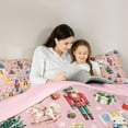 thumbnail image 5 of Manfei Cartoon Ballet Nutcracker Queen Comforter Set,Kawaii Elf Girl Bedding Sets,Happy Christmas Bedding Comforter Set For Kids,Luxury Bedroom Decor Reversible,3-Piece, 5 of 8