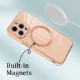 thumbnail image 4 of Designed for iPhone 13 Pro Case for Women & Girls [Compatible with MagSafe] Luxury Plating Gold Bumper Phone Cover Full Camera Protection Cover for iPhone 13 Pro 6.1 Inch-Pink, 4 of 12