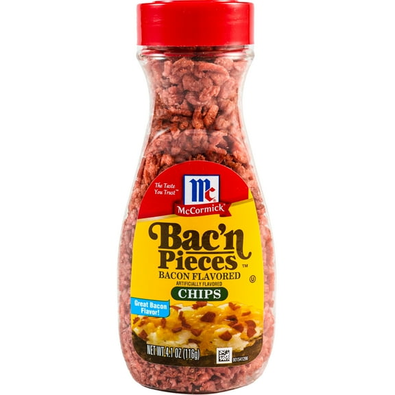 McCormick Non-GMO Kosher Imitation Bacon Chips, 4.1 oz Bottle