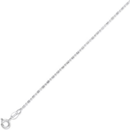 Sterling Silver Diamond-Cut Bead Chain, 30"