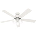 thumbnail image 1 of Ventilador de techo Hunter Swanson de 52" con LED, 5 aspas, blanco, 1 of 1