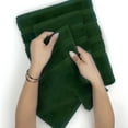 thumbnail image 4 of AUQ American Soft Linen Luxury Towel，Bath Hand Towels for Bathroom Bath Towels Hand Towel Washcloths，600 Gsm 100% Cotton Turkish Towels for Bathroom，Dark Green Towel(1Pcs Washcloths，13.4*13.4Inch), 4 of 7