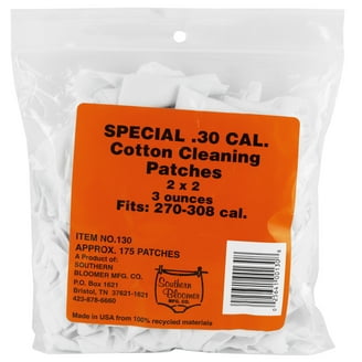 Outers .17 To .22 Caliber Cotton Gun Cleaning Patches, 800 Count Bulk Bag