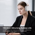 thumbnail image 5 of Srhythm NiceComfort 95 Hybrid Noise Cancelling Headphone Wireless, Over Ear Bluetooth 6.0 Headphones with Transparency Mode, ENC, HD Sound,Space Silver, 5 of 13
