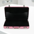 thumbnail image 3 of WHAMVOX Pink Aluminum Business Cards Holder with Builtin Slots for Secure Storage and Easy Organization, 3 of 8