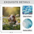 thumbnail image 3 of Diamond Art Kit for Adults, Guinea Pig Among Daisies Meadow Diamond Painting for Adults Beginners, 5D DIY Diamond Art Painting Kits, Colorful Diamond Painting Craft for Home Decor 12x16, 3 of 7