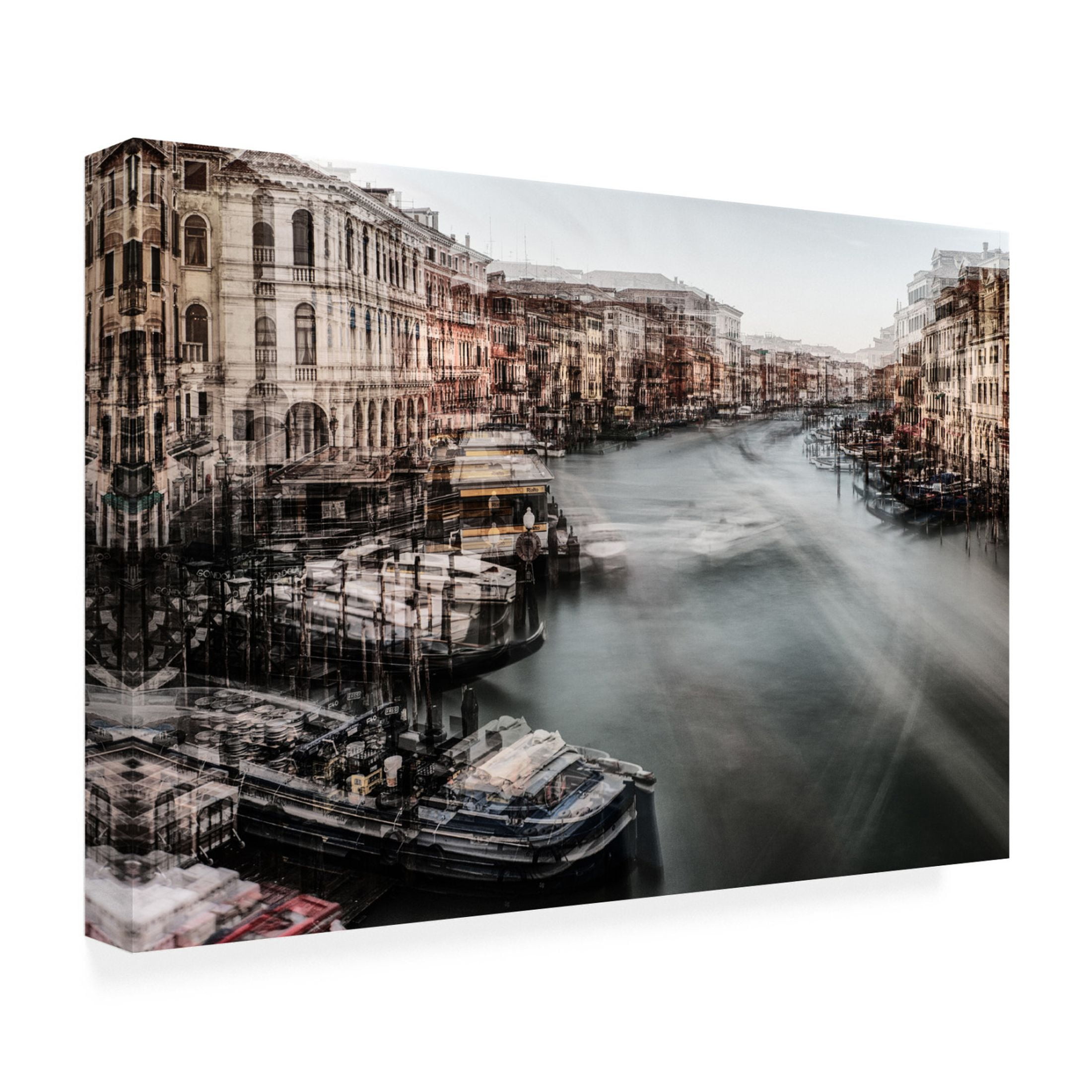 Canvas Wall Art - Massimo Della Latta 'Venezia 1' Wall Art for Living Room, Bedroom, or Office Décor by Trademark Fine Art - 19 x 12 Inches