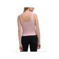thumbnail image 2 of CALVIN KLEIN JEANS Womens Pink Stretch Ribbed Fitted Cropped Sleeveless V Neck Tank Top XL, 2 of 3