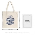 thumbnail image 3 of Stylish Canvas Tote Bag with in blue & white adorned with sun floral patterns perfect for any occasion, 3 of 4
