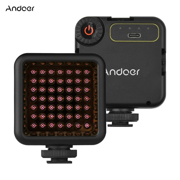 Andoer Photography Lamp,Ir Vision Infrared Built-in Reable Battery Camera Built-in With 3 Cold Ir49s Ir Battery With 3 Video Qiuni I9s
