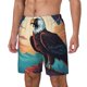 thumbnail image 1 of Fotbe Cartoon Iceberg Bald Eagle Traje de Baño para Hombre – Shorts de Natación de Secado Rápido con Forro y Bolsillos-Small, 1 of 6