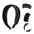 thumbnail image 5 of Unique Bargains 1 Pc Fashion Braided Wide Headbands for Women Black, 5 of 6