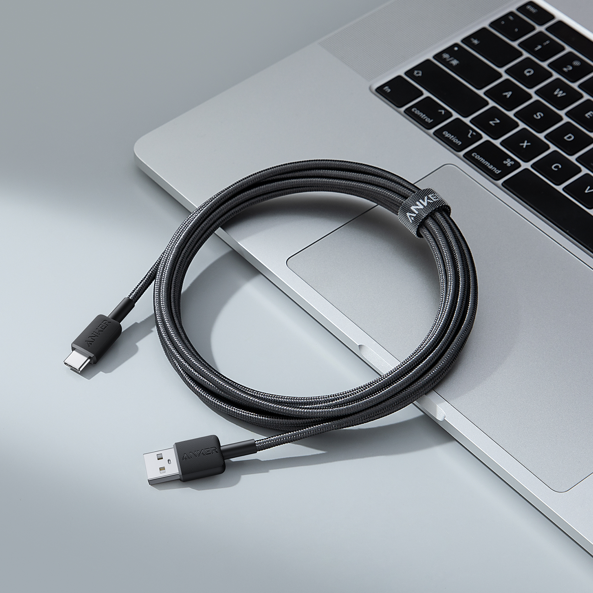 Anker 10 ft Braided USB-A to USB-C Cable, Black photo 3
