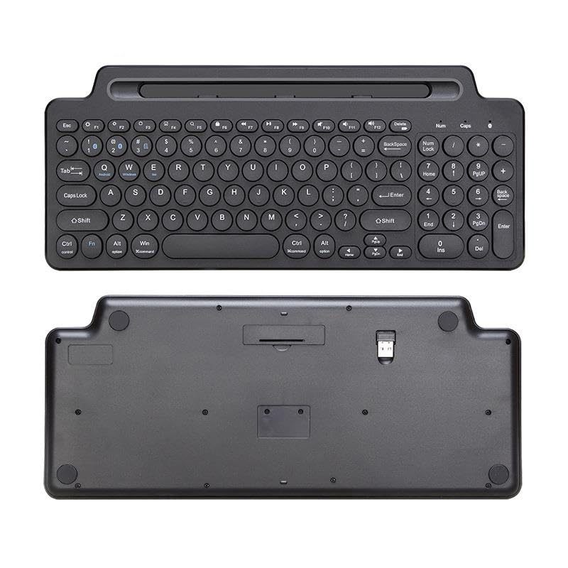 MiFuny Wireless Bluetooth Keyboard Tablet Phone Computer with PU Leather Hidden Touchpad Bluetooth Portable Keyboard