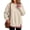 White, variant on Womens Sweatshirt Leopard Two-Piece - Oversized Tops for Women Crewneck Long Sleeve Pullover Casual Daily Wear Blouse