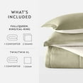thumbnail image 5 of Noble Linens 2-Piece Sage & Ivory Reversible Down Alternative Comforter Set, Twin/Twin XL, 5 of 12