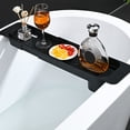 thumbnail image 4 of 1pc Multifunction Plastic Bathtub Storage Rack Telescopic Bathtub Serving Tray, 4 of 7