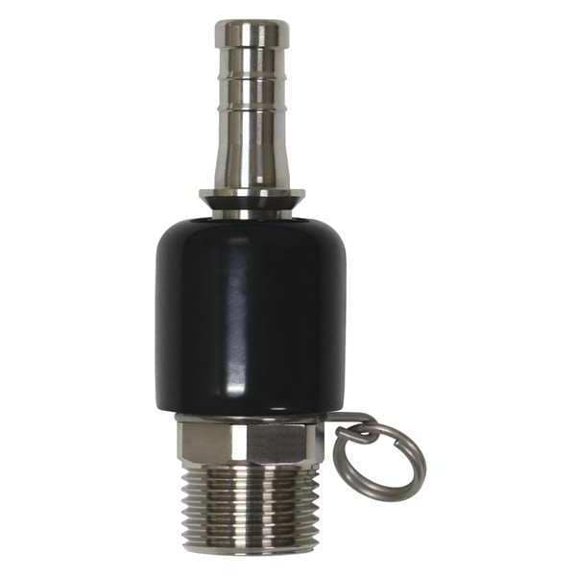Sani-Lav Hose Adapter,SS,1/2" x 3/4" N33S