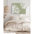 thumbnail image 3 of Coral Sage Green Wall Art for Living Room,Canvas Picture Wall Decor for Bathroom Bedroom,Coastal White Ocean Marine Nautical Beach Painting Artwork for Office Hallway Dining Room Decor 24"x32", 3 of 8