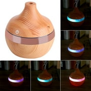 LHCER USB LED Touch Wood Grain Air Humidifier Purifier Oil Diffuser 300ml, Aroma Humidifier, Oil Diffuser