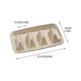 thumbnail image 3 of Darzheoy 50 Pack Disposable Taco Holder, 3 Compartments Biodegradable Taco Plates Taco Stands Stackable Taco Plates Reusable Plates Microwave Safe for Taco Bread Party, 3 of 9
