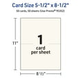 thumbnail image 6 of Avery Printable Greeting Cards, 5.5" x 8.5", Matte Ivory, 50ct, 6 of 11