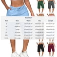 thumbnail image 2 of Cutuoiiu Women Fashion Solid Color High Waist Tie Waist Cotton Linen Shorts with Pleated Detail and Side Pockets Gift, 2 of 9