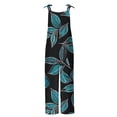 thumbnail image 4 of Cutuoiiu Womens U-Neck Print Overalls Adjustable Strap Backless Casual Jumpsuit Gifts, 4 of 5