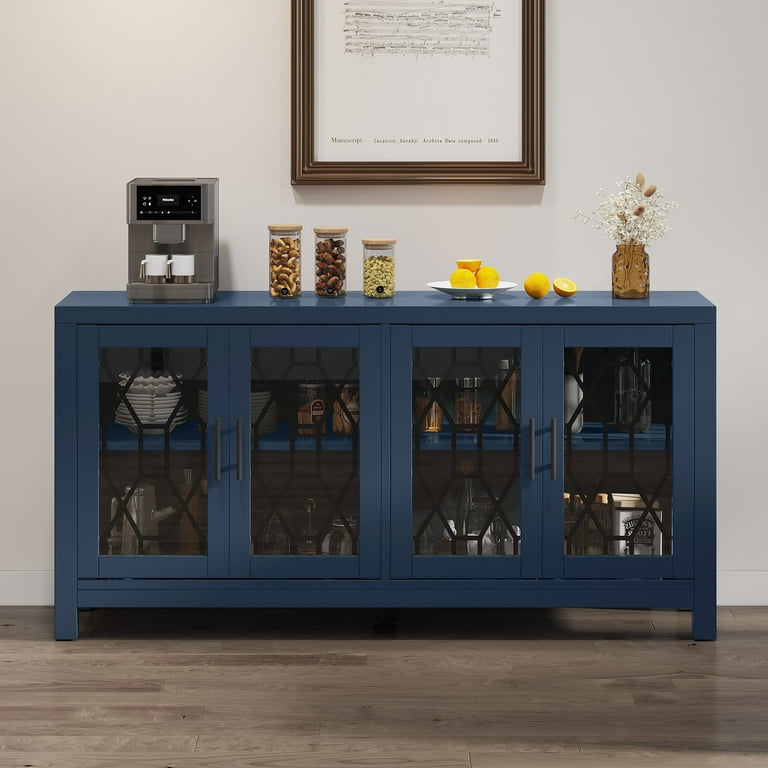 Navy blue wine cabinet hotsell