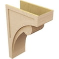 thumbnail image 5 of 11"W x 22"D x 33"H Classic Viola Rough Cedar Woodgrain TimberThane Corbel, Primed Tan, 5 of 6