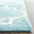 thumbnail image 4 of Safavieh Dip Dye Calanthe Geometric Wool Area Rug, Turquoise/Ivory, 8' x 10', 4 of 9