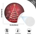 thumbnail image 2 of Ryvnso Christmas Tree with Star Round Plate Mats Dining Table Placemat Set of 4 for Holiday Decoration, 2 of 7