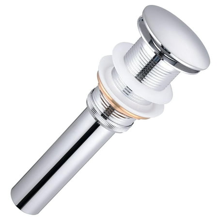 

Aquaterior 1 5/8 Bathroom Pop up Drain Vessel Sink Drain Solid Brass Kitchen Sink Drains Tub Basin Polished Chrome