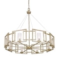thumbnail image 2 of Marco 8 Light Chandelier in White Gold with Clear Glass, 2 of 7