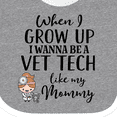 thumbnail image 4 of Inktastic Vet Tech Mom Veterinary Technician Girls Baby Bib, 4 of 4